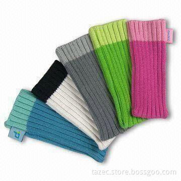 Mobile Phone Sock Cases with or without Strap and Metallic Clip